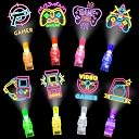 24Pack Easter Video Game Party Favors LED Finger Lights,Gamer Birthday Party Decorations Supplies Glow in the Dark Light Up Toys Gifts Bulk for Kids Boy Girl Classroom Prizes, Fun Gifts gallery image
