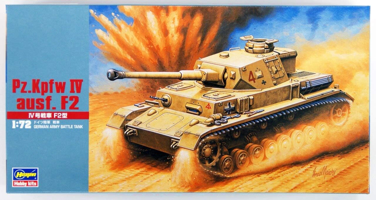 Hasegawa 1/72 Scale Pz.Kpfw IV Ausf. F2 - Plastic Model Building Kit # 31142