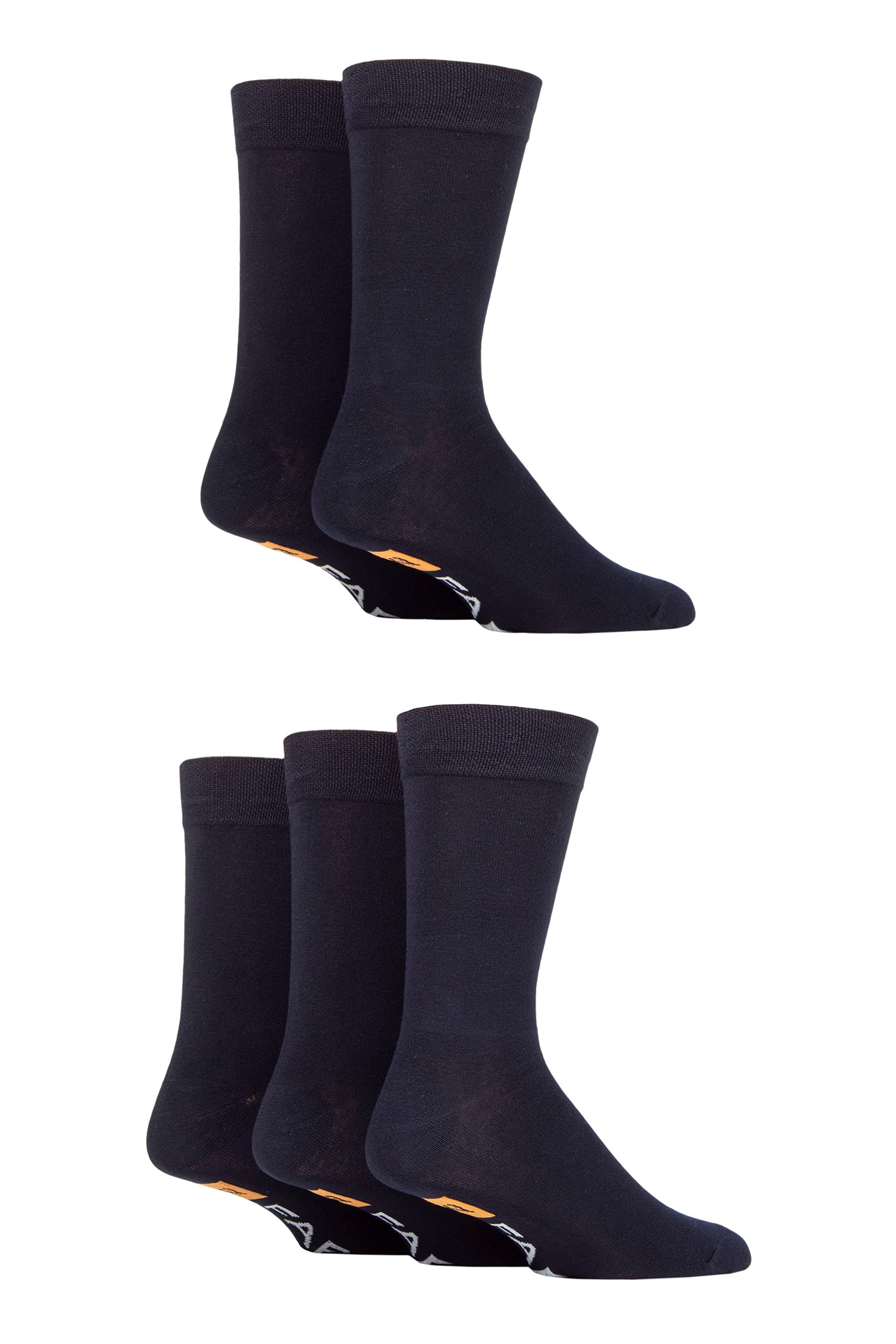 Farah Men's 5 Pack Plain Bamboo Socks