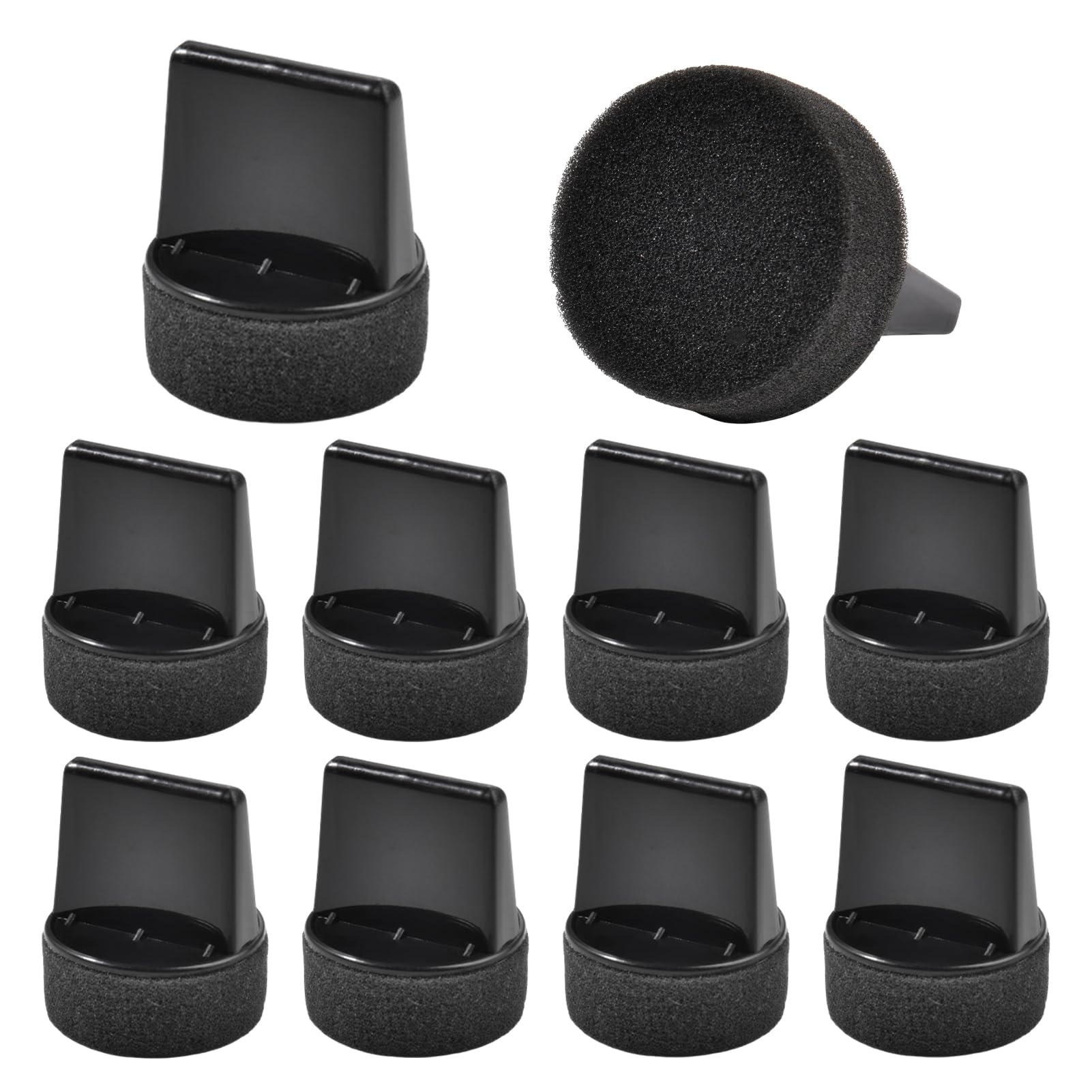 SPEEDWOX 10 pièces Applicateur de cirage pour chaussures Brosse Éponge à polir pour cirer et polir les chaussures Convient pour traiter divers articles en cuir Restauration des couleurs