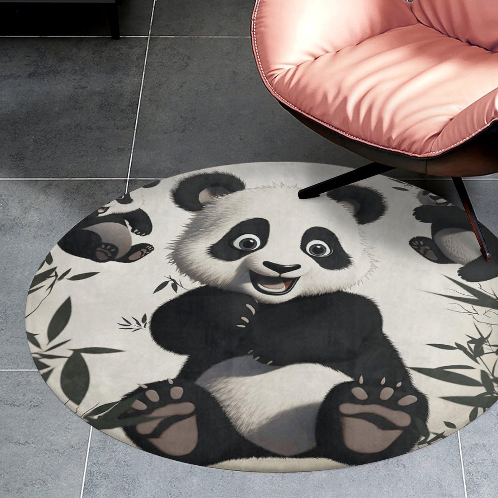 DJUETRUI Outdoor Mats for Front Door Mat Floor Mats Playful Panda Bath Mat Washable Area Rugs Heavy Duty Non Slip Doormat Welcome Mat for Front Back Door Bathroom Floor