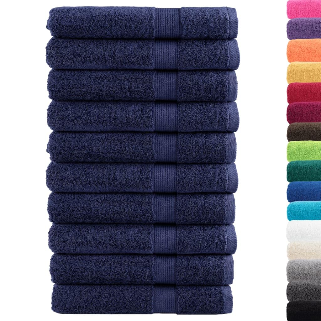 Serviettes de bain grand format bleu marine idéales pour la maison et la piscine