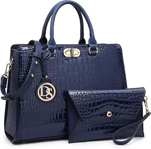 Miniatura 16 de Dasein Bolsos de Mano para Mujeres Carteras Bolsos de Trabajo para Damas Cartera Satchel Tote con Asa Superior Bolsos de Hombro con Clutch a Juego