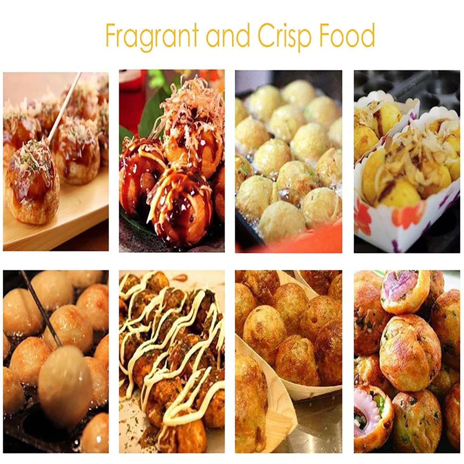 Takoyaki Maker, padella elettrica antiaderente a 56 fori, griglia multifunzione a sfera di polpo per ristoranti e venditori ambulanti, attrezzatura per cucinare velocemente
