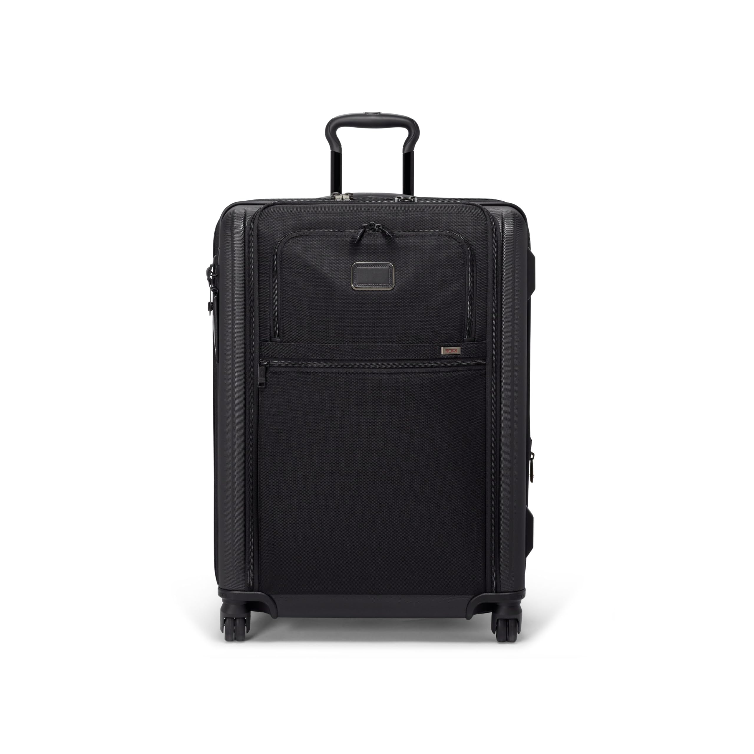 TUMI - Alpha Hybrid Medium Trip Expandable 4 Wheeled Packing Case - Zip Expansion Large Checked Suitcase with Top and Side-Grab Handles - Black