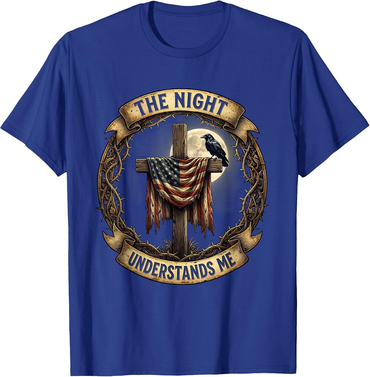 The Night Understands Me Goth Dark Design T-Shirt image 4