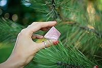 Vista 4 de Crystal Pyramid of Natural Rose Quartz Chakra Healing Stone, 1.5 inch