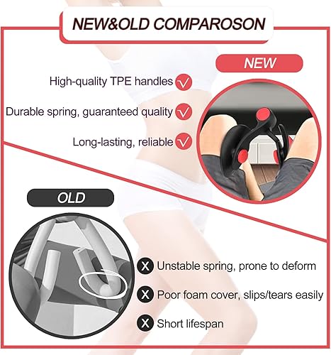 Miniatura 4 de Thigh Master Hip Trainer Exercise Equipment, Pelvic Floor Trainer, Kegel Trainer for Postpartum Rehabilitation, Trimmer Inner Thigh, Thigh Workout