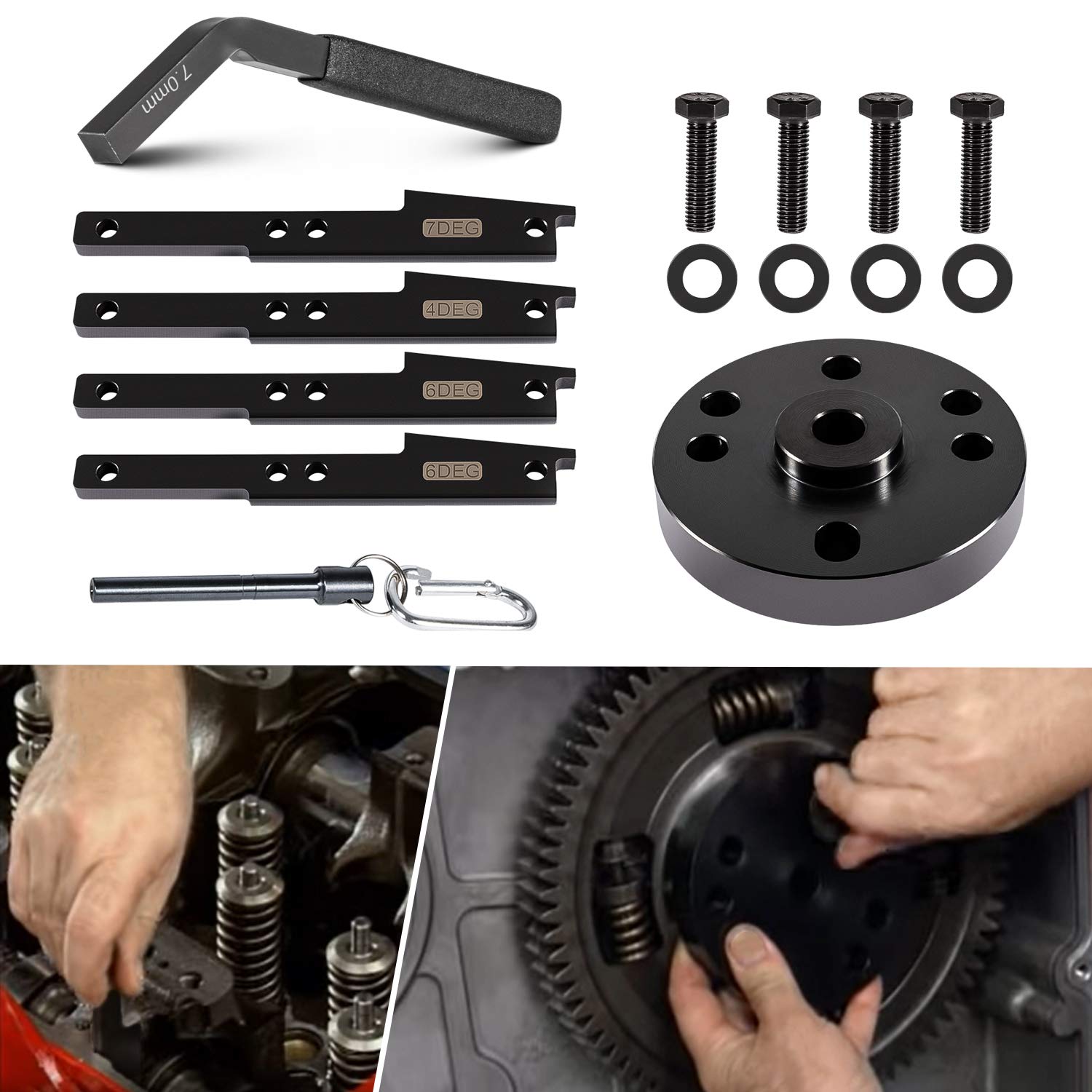 Buy 3163021 Cam Timing Tool Kit and 3163530 Engine Brake Adjustment Tool 7MM Fit for Cummins ISX