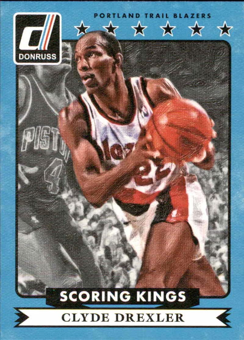 Basketball NBA 2014-15 Donruss Scoring Kings #35 Clyde Drexler #35 NM Near Mint Blazers