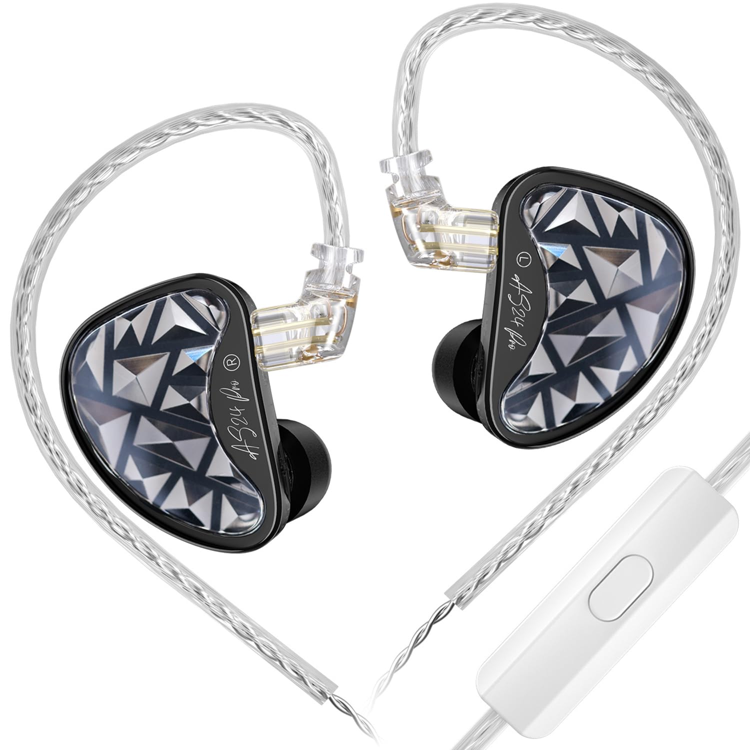 Amazon.com: KZ AS24 Pro in Ear Monitor Headphones, HiFi Bass Noise