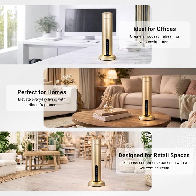 Difusor de Aromas Eléctrico Addscent Gold 120ml Smart Timer Bluetooth miniatura 6