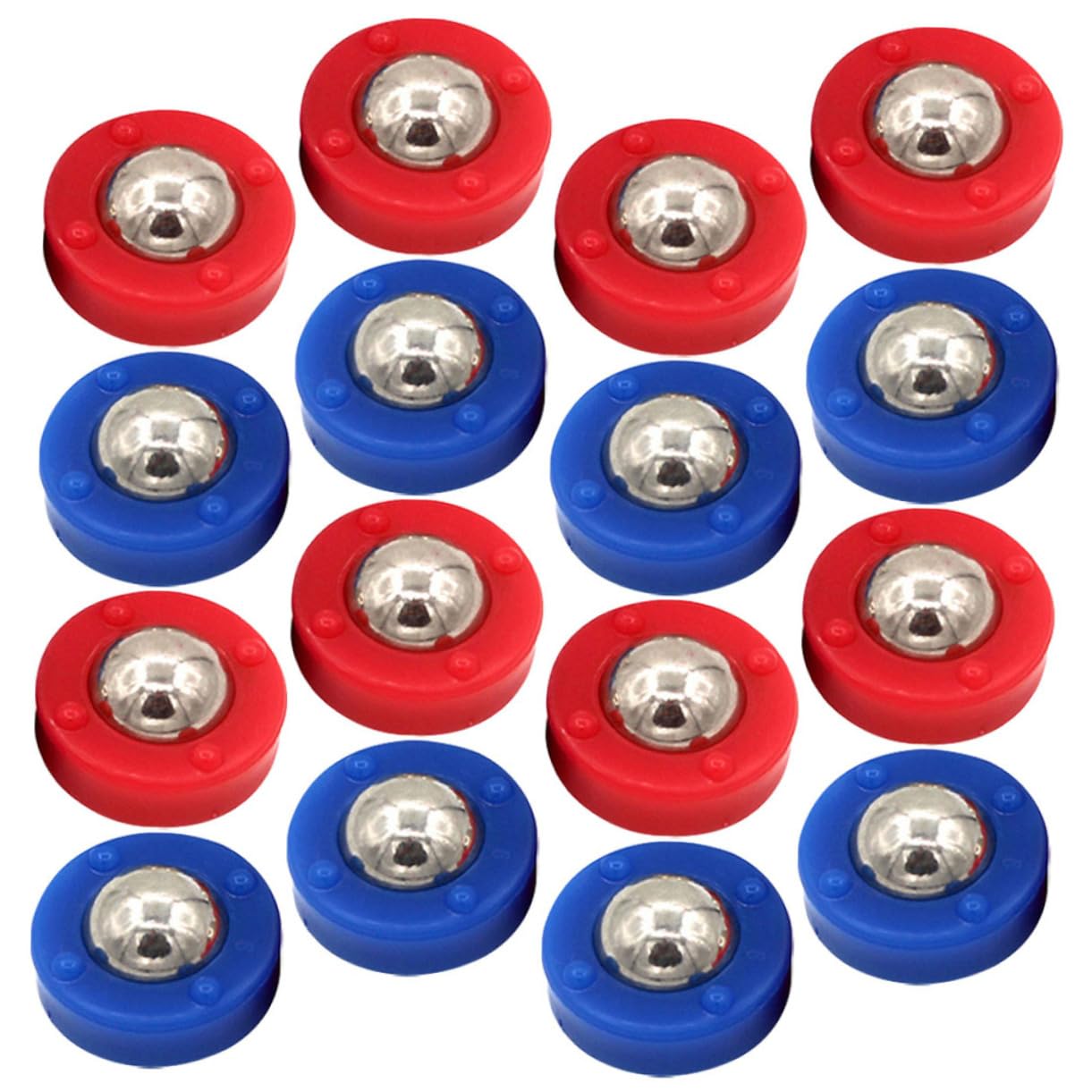 Mikikit 32stücke Tischrollen-Set mit Schiebeperlenspiele Zubehör für Tischspiele Inklusive Mini-shuffleboardrollen und Pucks für Spiele
