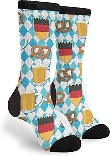 Patriots Oktoberfest Flag Men Women Casual Crazy Funny Athletic Sport Colorful Fancy Novelty Graphic Crew Tube Socks