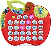 VTech ABC Learning Apple Interactive Phonics Toy - Alphabet, Spelling, Counting, Time for Toddlers Ages 2-5