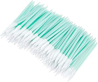 200 Pieces Foam Cleaning Swab Sticks Foam Tip Cleaning Swabs Sponge Stick for Inkjet Printer, Print Head, Camera, Optical Lens, Optical Equipment (Spiral Tip)