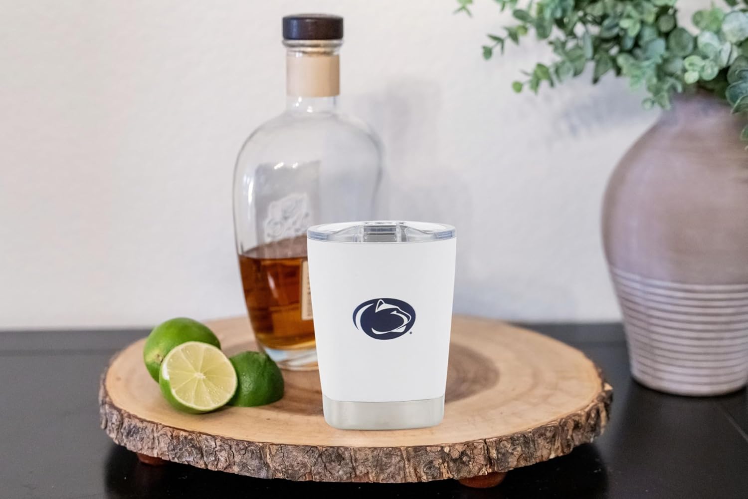 NCAA 12 oz. Stainless Steel Tumbler - Perfect Wine Glass, Whiskey Glass for Game Day (Penn St)