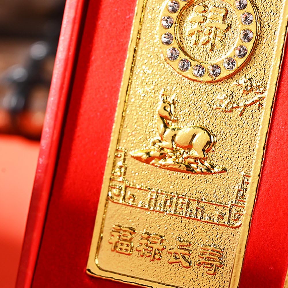 1 Set Aus Simulierten Antiken Goldbarren Aus Einer Legierung, Zehn Taels (10 Tael) Für Schmuckpräsentation Und Thematische Dekoration