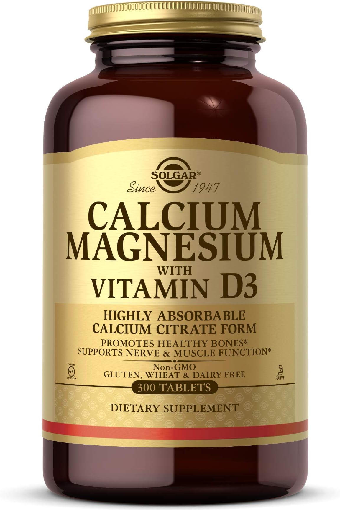 Amazon.com: Solgar Calcium Magnesium with Vitamin D3, 300 Tablets ...