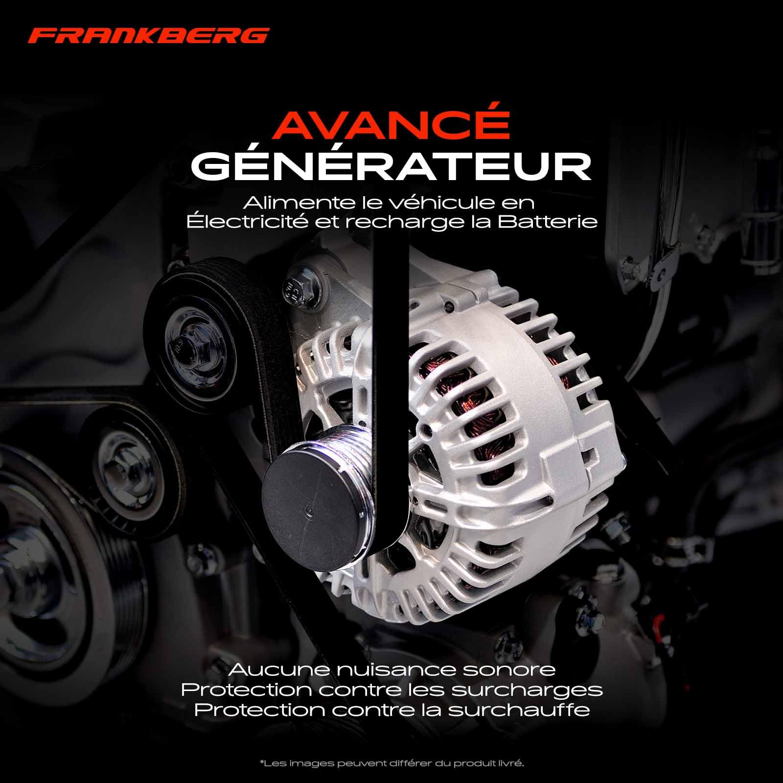 Frankberg Alternateur Compatible avec Twingo I C06 1.2 Kangoo KC0/1 1.2 Kangoo Express FC0/1 1.2 Clio I 5/357 B/C57 1.2 Clio II BB CB 1.2 LPG Remplacer# 8547N,10480214