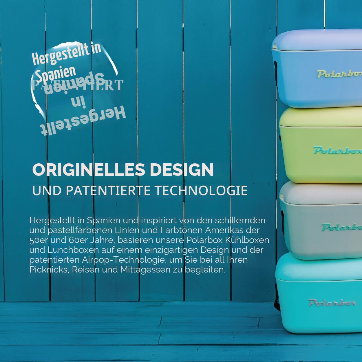 Pop Polarbox Lunchbox, 6 l, Blau