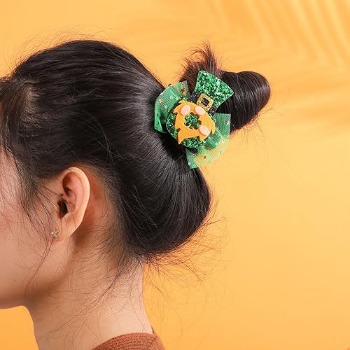 Miniatura 2 de Blindery Horquillas para el día de San Patricio, horquillas de trébol, accesorios para el cabello irlandeses, accesorios para el cabello de trébol,