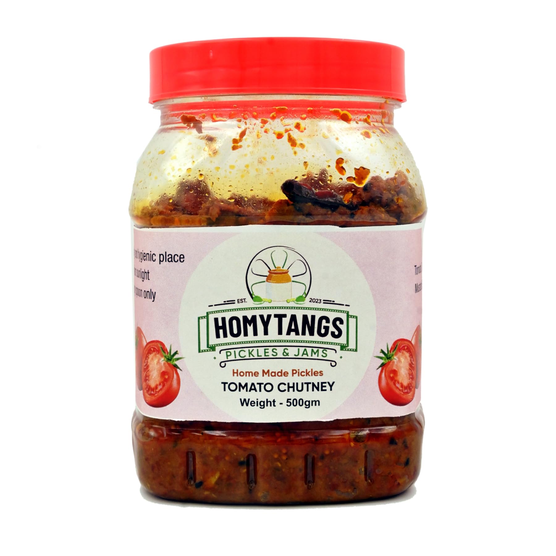Homytangs Spicy Lemon Pickle 400g | Homemade Nimbu Ka Achar | Tangy Zesty Flavor | Traditional Recipe Natural Ingredients No Preservatives Hygienically Packed 2