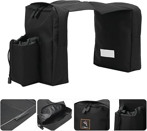 Miniatura 6 de KIMISS Bolsa de combustible para motocicletas, bolsa de sillín delantera para motocicleta, bolsa de almacenamiento de combustible para ATV Dirt Bike