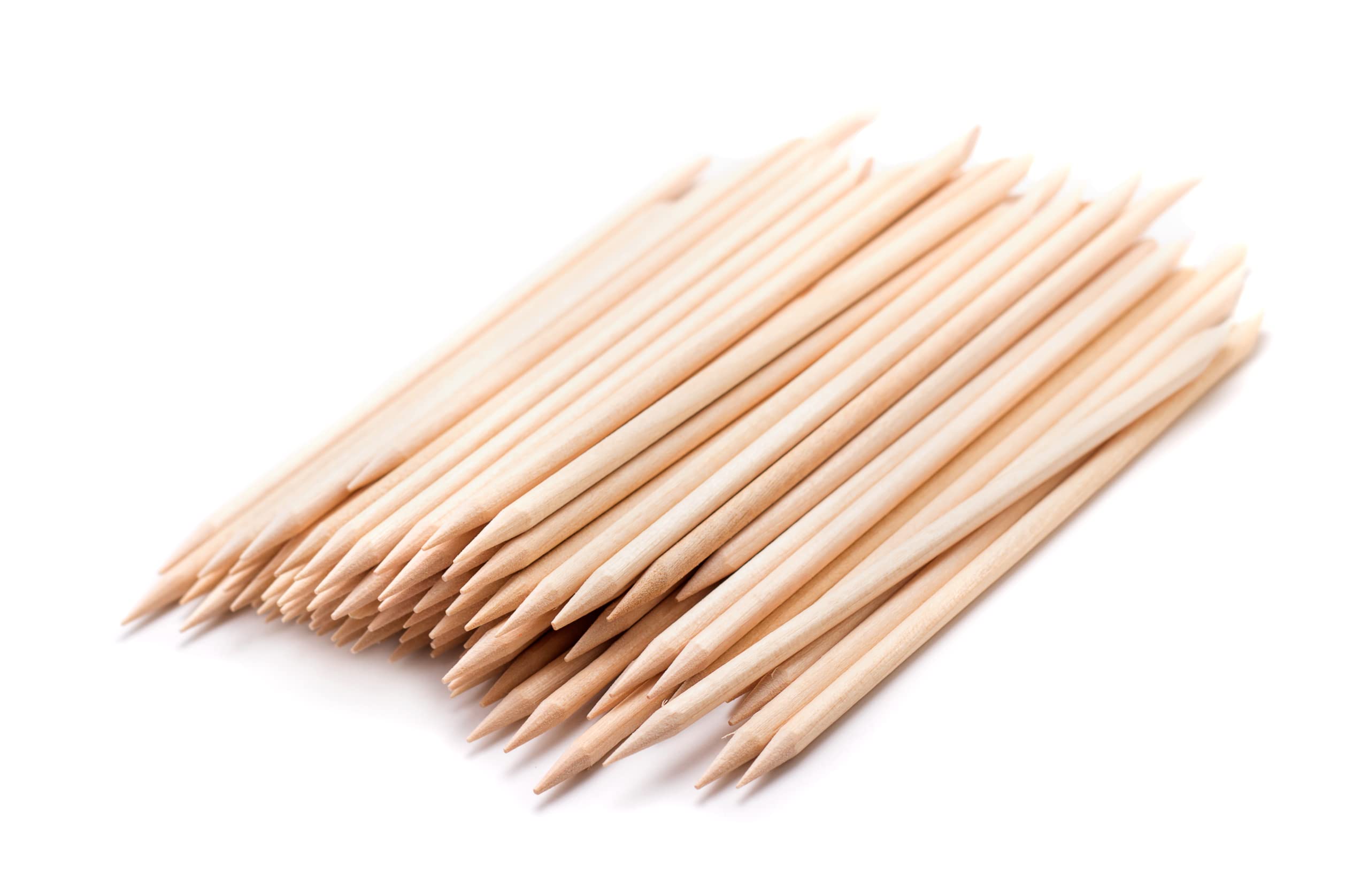 Manicure Cuticle Wooden Sticks 4" Length (Pack of 200) Double Sided Wood Cuticle Pusher