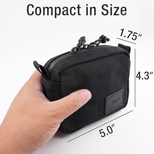Miniatura 5 de Bolsa para cinturón para hombres y mujeres con cremalleras YKK, bolsa para cinturón EDC para senderismo, viajes, al aire libre, resistente al agua,