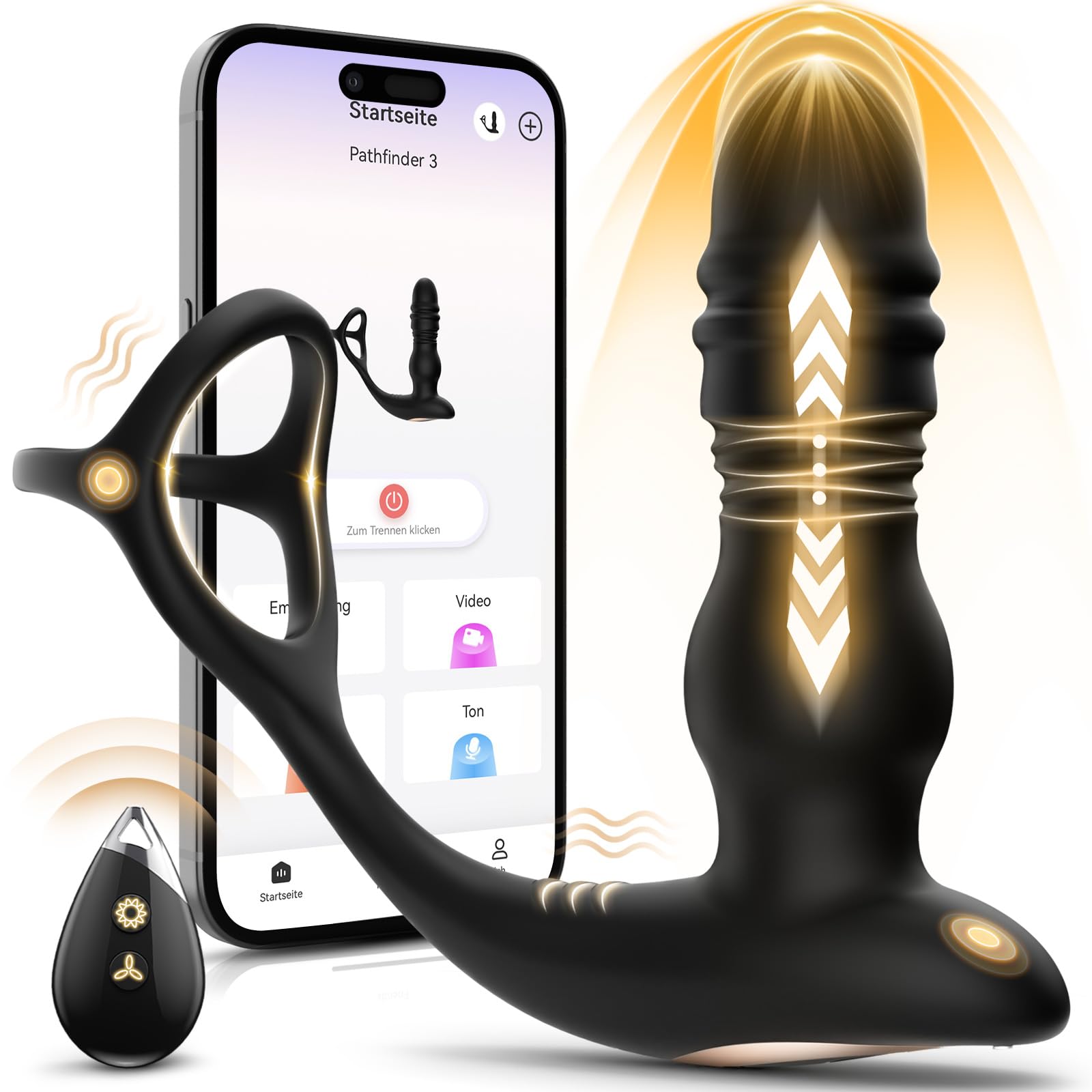 Sex Spielzeug fr die Mnner Analvibratoren fr mann Dildo Vibrator  Analplug mit 7 Stofunktion 7 Vibrations, fr Paare Prostata Stimulation  mit Penisring Sex Toys : Amazon.de: Drogerie & Krperpflege
