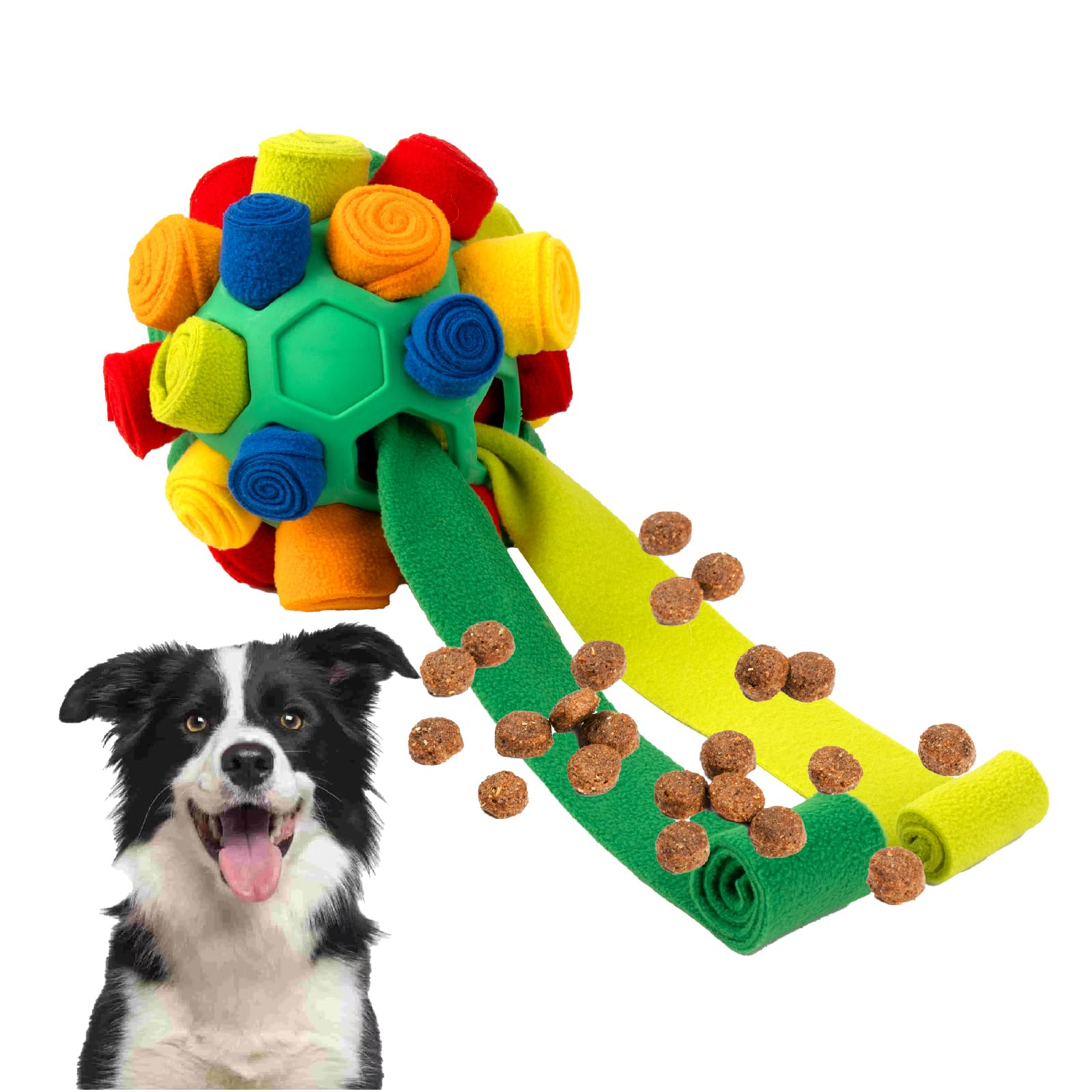 PAWISE Snuffle Ball for Dogs Sniffle Treat Puzzle Toy Dog Snuffle Balls Snuffle Toy Machine Washable Foraging Sniffle
