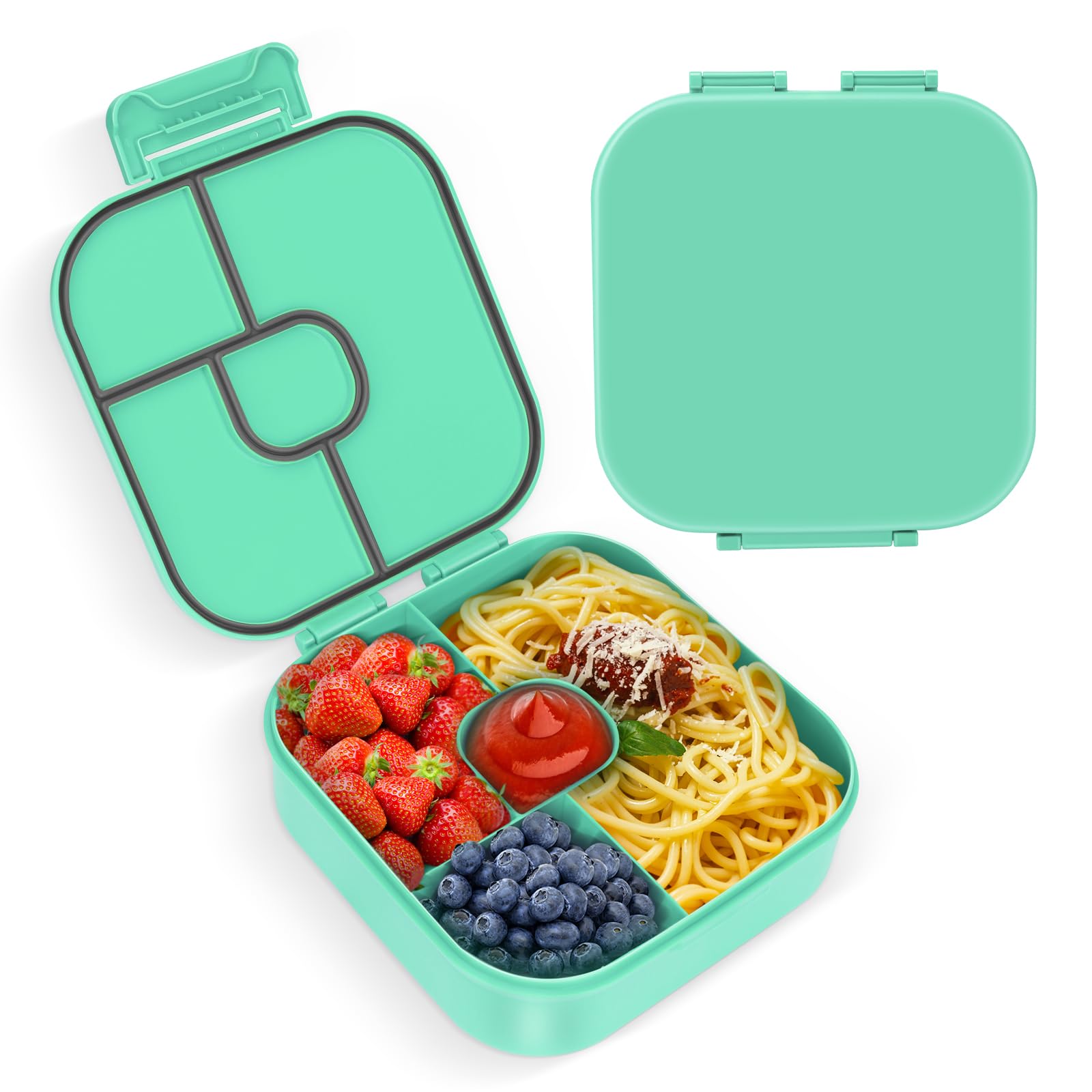 Boîte à Lunch En Acier Inoxydable 304 Avec Compartiments | Anti-fuite, Lavable Au Lave-vaisselle, 800 Ml - 6