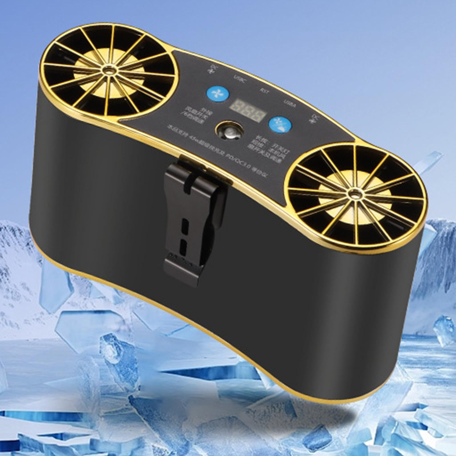 Ventilador de cintura portátil, circulador de aire, recargable por USB