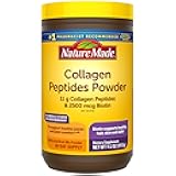 Nature Made Collagen Peptides Powder Type 1 and 3, Joint Support Collagen Powder Unflavored, Sugar Free, Keto Friendly with Biotin for Hair, Skin & Nails Support, 11.2 oz, 28 Day Supply