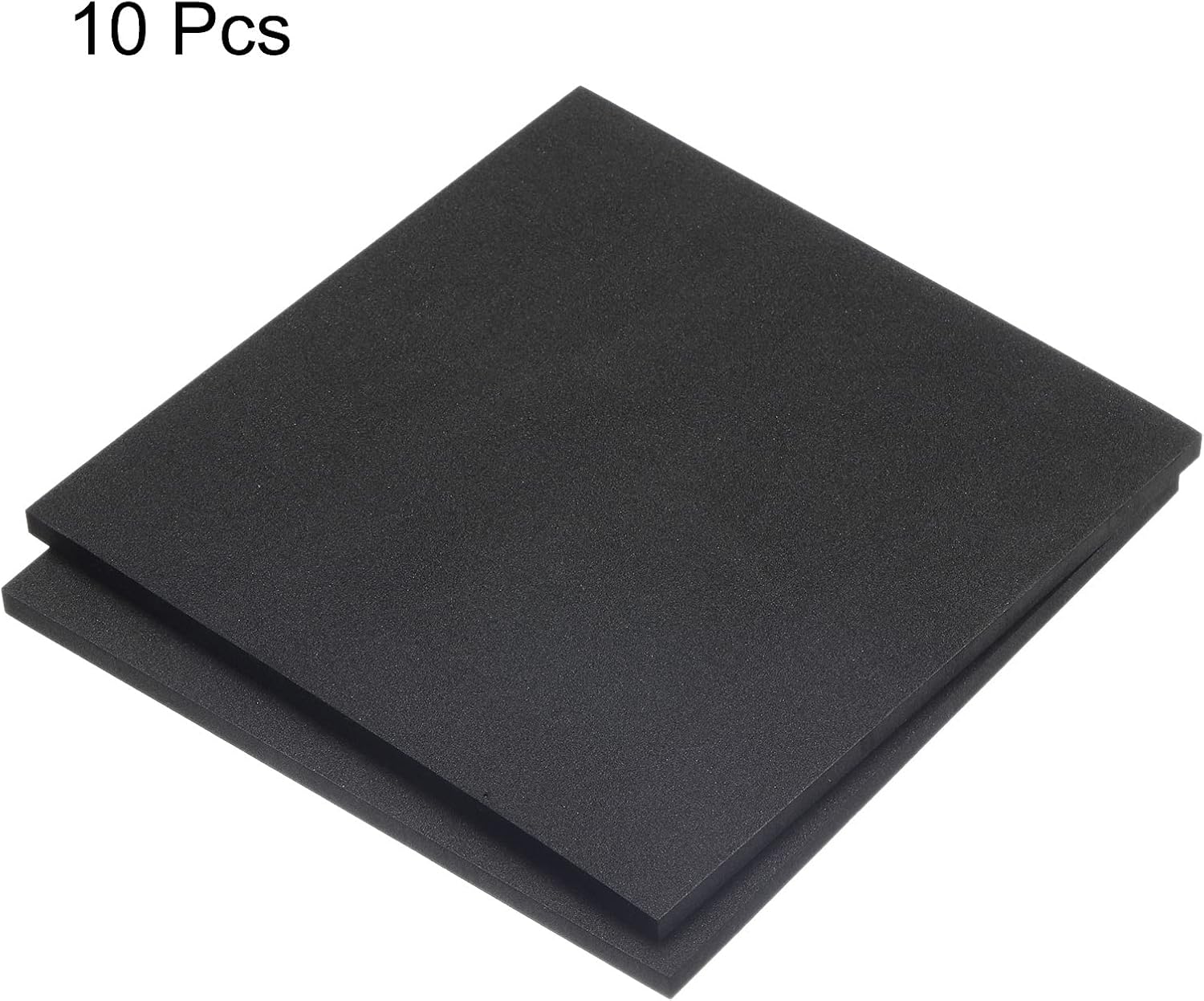 uxcell EVA Foam Sheets Black 9.6 Inch x 9.6 Inch 10mm Thickness for Crafts DIY Pack of 10