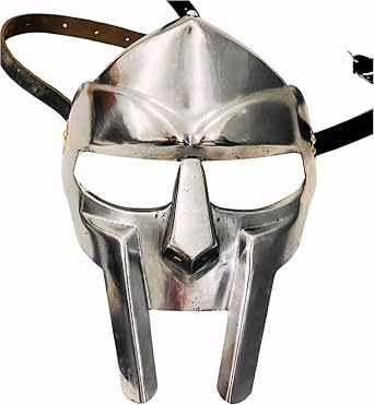 ALADEAN Gladiator Face Mask Fantasy Party Halloween Masks Costume Roman Gladiators Arena Viking Props Gladiator Mask