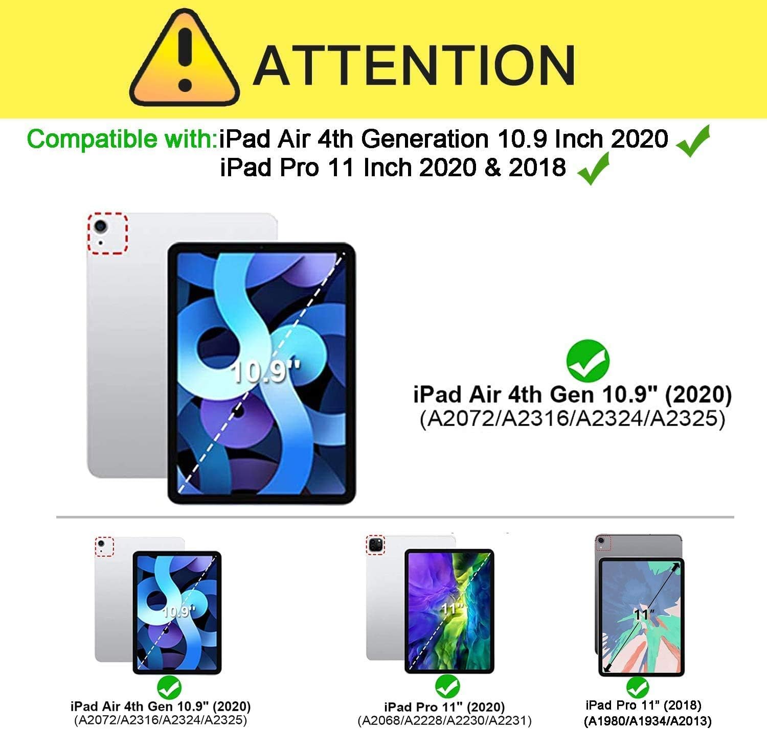 Best Seller Case for iPad Air 5 2022 with Pencil Holder | Herize 10.9 Inch iPad Air 4 Case with Screen Protector | Full Body Shockproof Rugged Protective Case W/ Hand Strap Shoulder Strap for iPad Air 5th/4th Gen