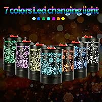 Vista 2 de Calentador de cera con fragancia, calentador de aceite eléctrico, quemador para cera perfumada, para decoración del hogar, diseño de Navidad