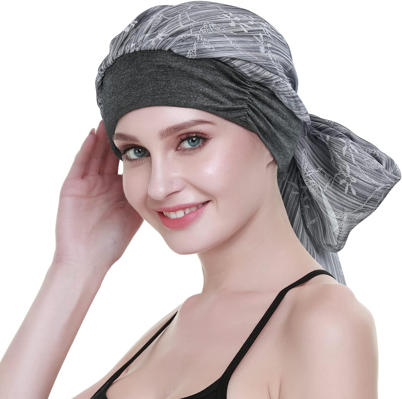 Chemo Headwear Turbans for Women Long Hair Head Scarf Headwraps Cancer Hats - Image 4