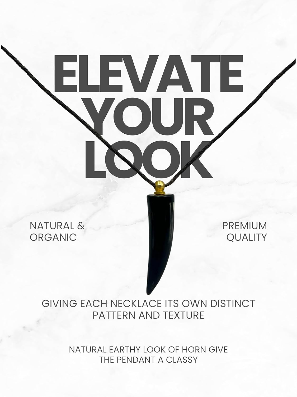 Natural Horn Urn Necklace for Ashes-Keepsake Pendant Ashes Holder for Pet,Human-Memorial Cremation Jewelry for Men Women-Genuine Horn urn With Leather Rope Necklace -Memorial Gifts for Women and Men - Image 5