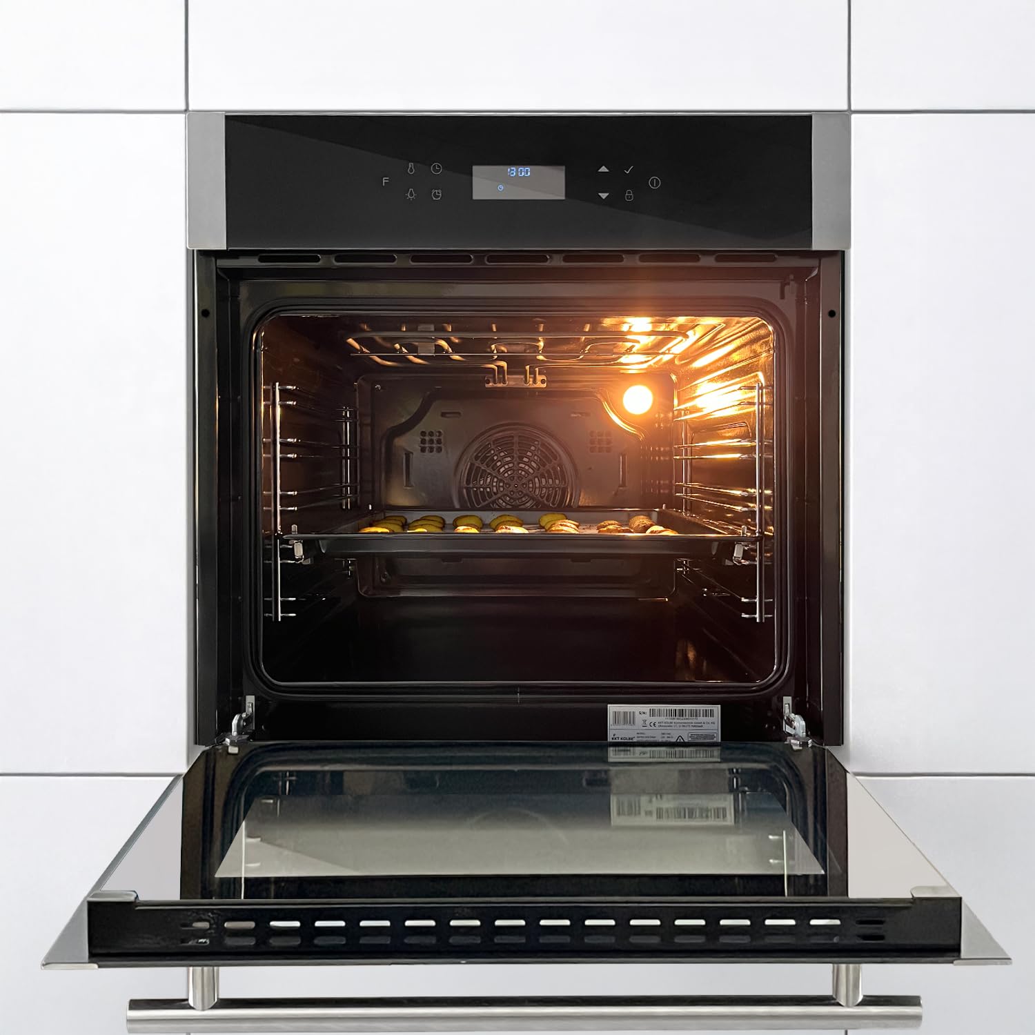 KKT KOLBE Autarkes zestaw kuchenek, piekarnik do zabudowy, 60 cm, piekarnik EB8313HC, 77 cm, płyta ceramiczna, funkcja pizzy, grill, obieg, gorące powietrze, timer, oszklenie termiczne, zabezpieczenie
