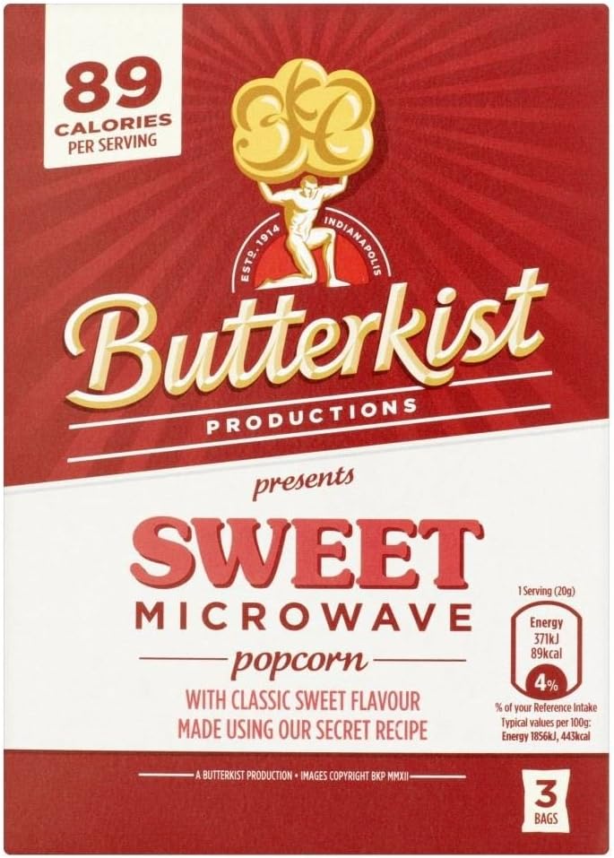 Microwave Popcorn - Sweet (3 per pack - 270g)