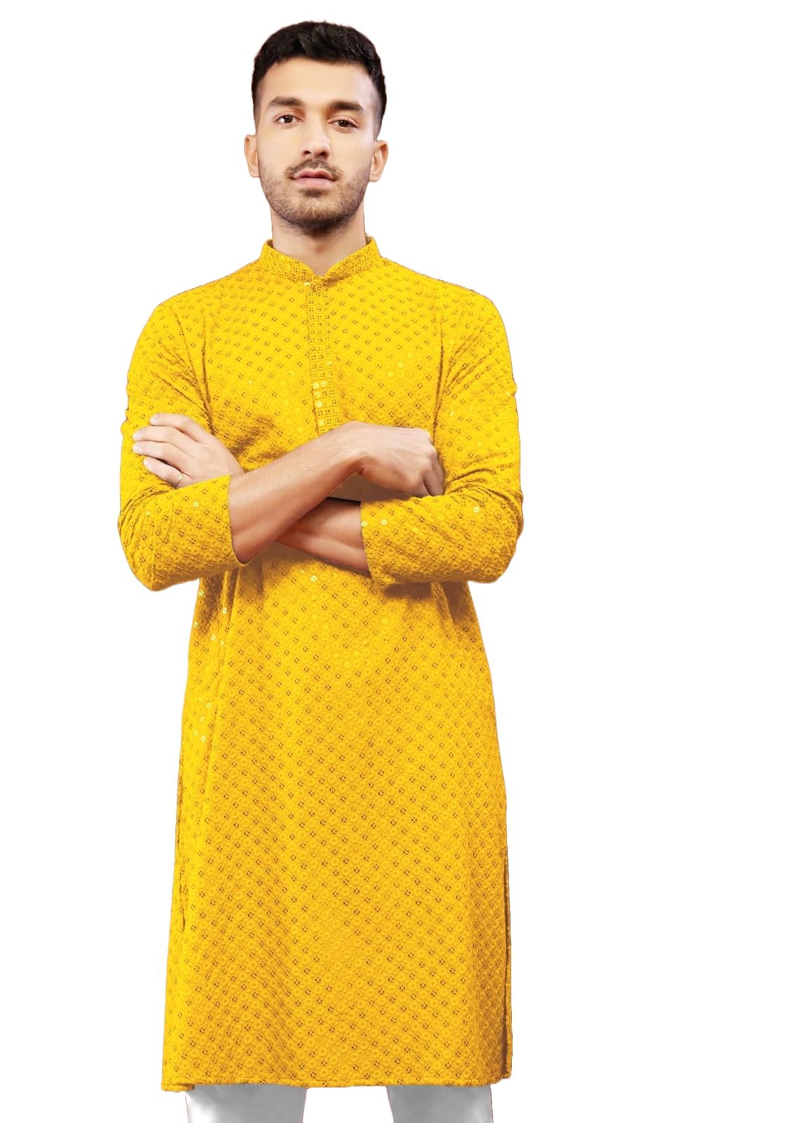 gauri laxmi enterprise Men's Cotton Rayon Blend Kurtas (Ethnic Wear)-picture-48