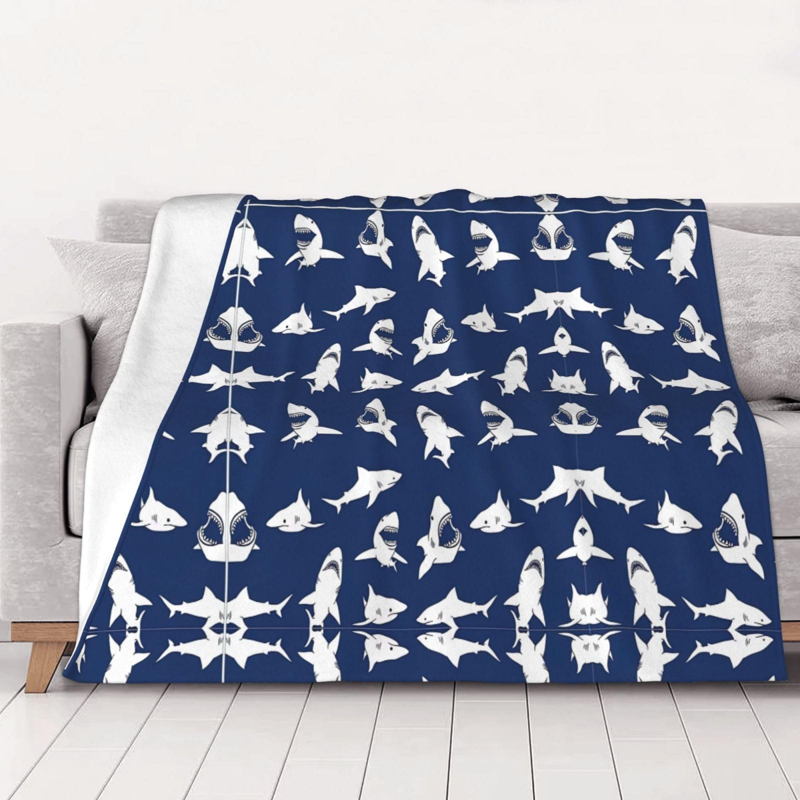 Couverture poissons de mer au design elegant et confort super doux haut de gamme