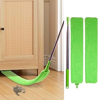 Bafezoze Skinny Flat Retractable Duster for Under Refrigerator and Tight Spaces
