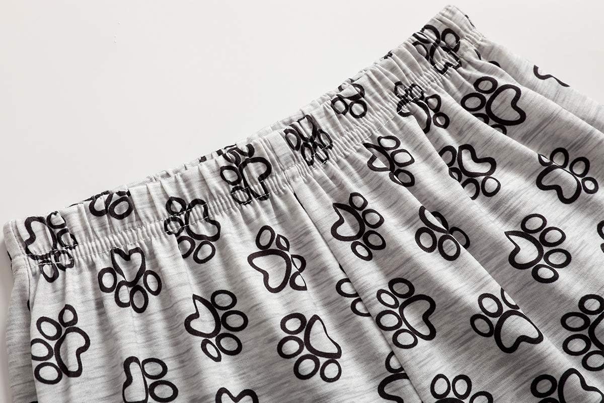 Vopmocld Big Girls Summer Short Sleeve Pajama Sets Cute Cat Patterns Sleepwear Nighty 100% Cotton - Image 5