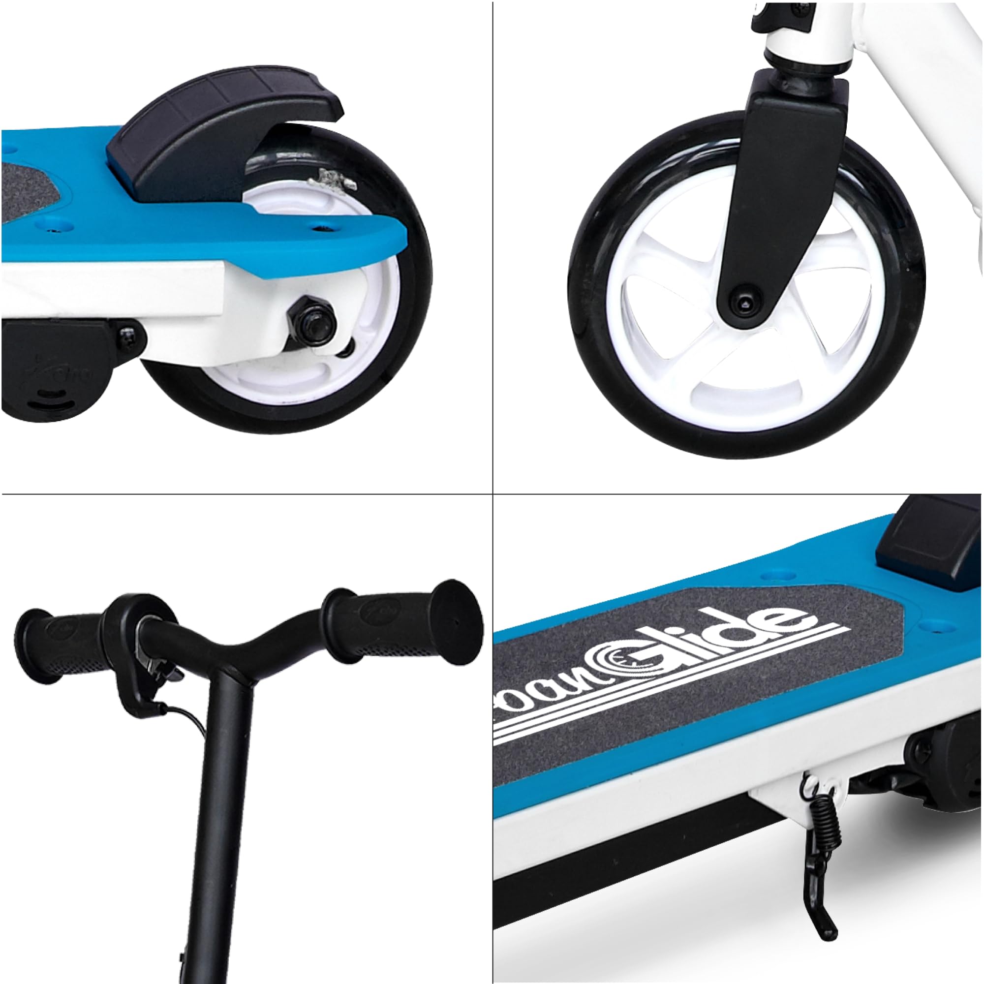 UrbanGlide Trottinette Électrique Enfant Ride 55 Bleu – Moteur 30W - 10 km/h - Autonomie Jusqu'a 40 Min - 3-8 Ans