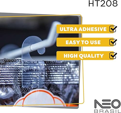 Miniatura 4 de NEO BRASIL Pestañas adhesivas de plástico para colgar de 1 34 x 78 pulgadas, ideal para exhibiciones minoristas en tiendas y tiendas de negocios,