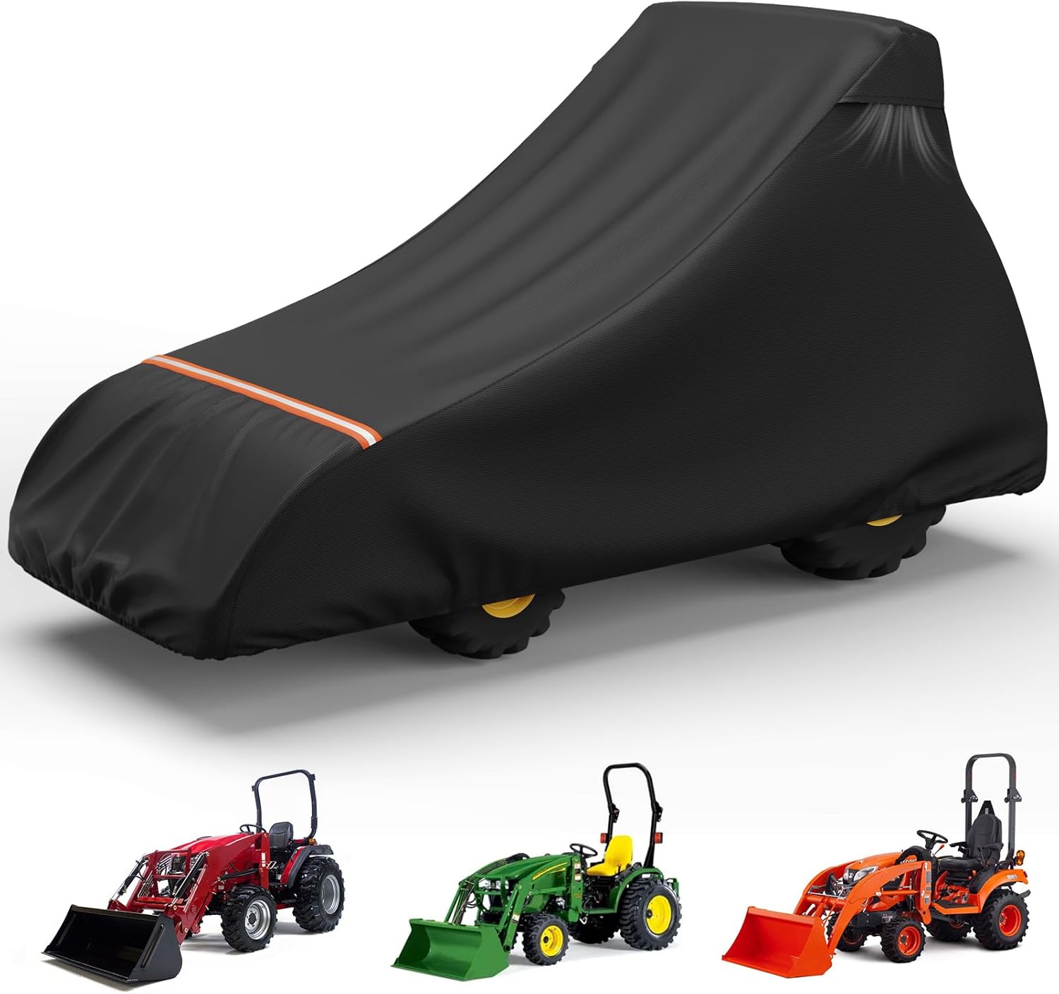 AKEfit Tractor Cover,Tractor Covers Waterproof Heavy Duty,420D Oxford Waterproof, Dustproof, UV Protection Universal Cover, 79 ‘L x 26 “W x 23 ”H. W x 23’ H